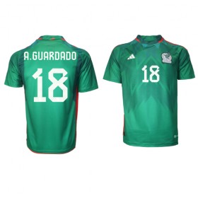 Herren Fußballbekleidung Mexiko Andres Guardado #18 Heimtrikot WM 2022 Kurzarm